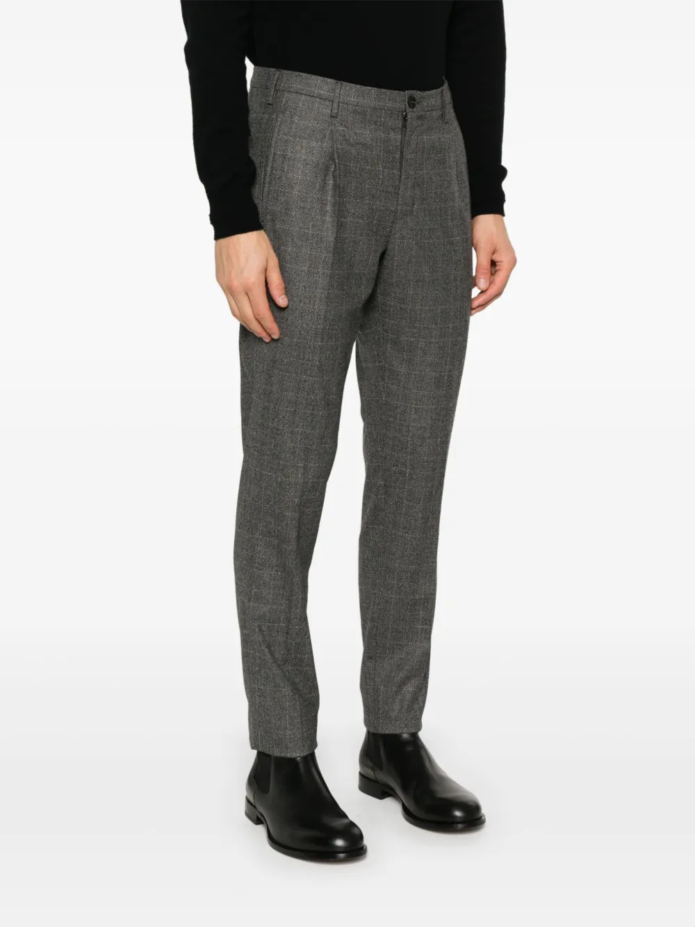 Incotex Geruite broek Grijs