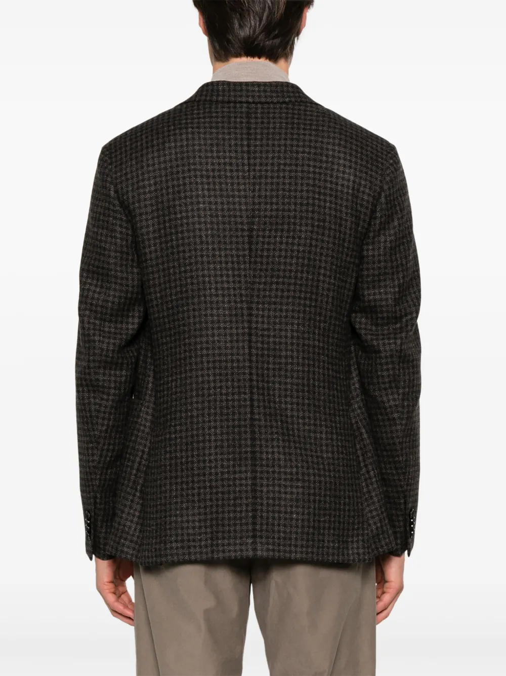 Zegna Geruite blazer Blauw