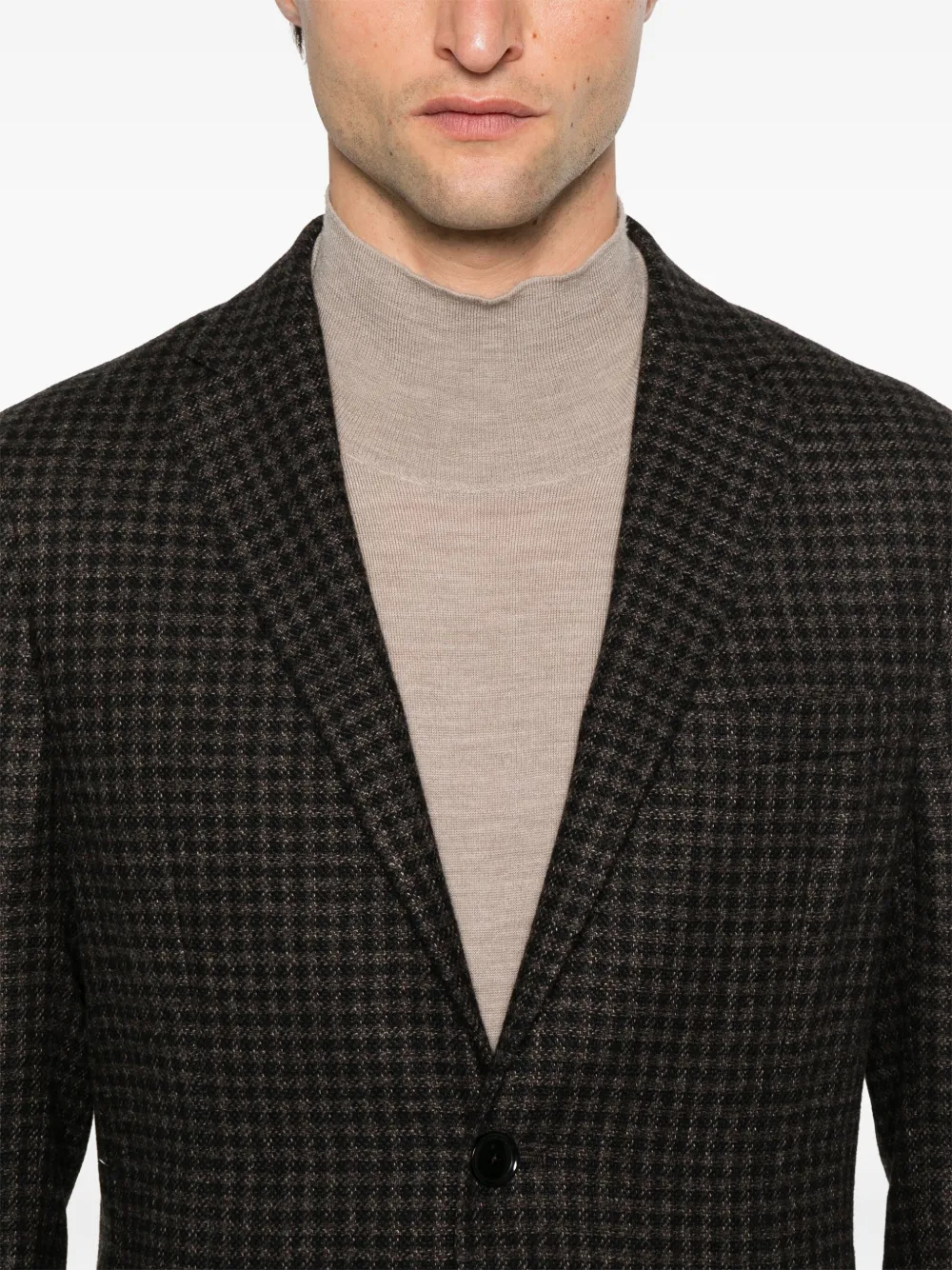 Zegna Geruite blazer Blauw