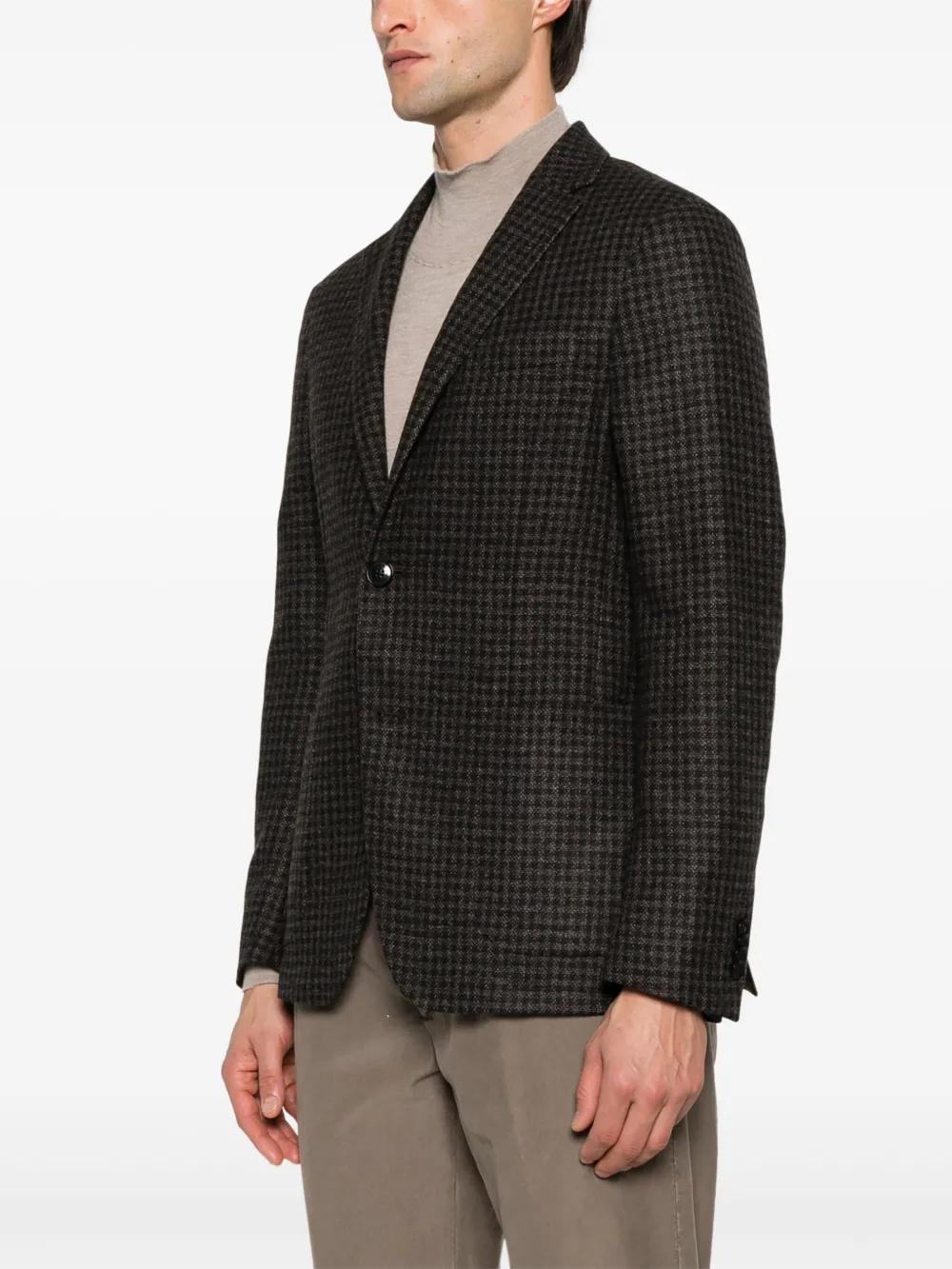 Zegna Geruite blazer Blauw
