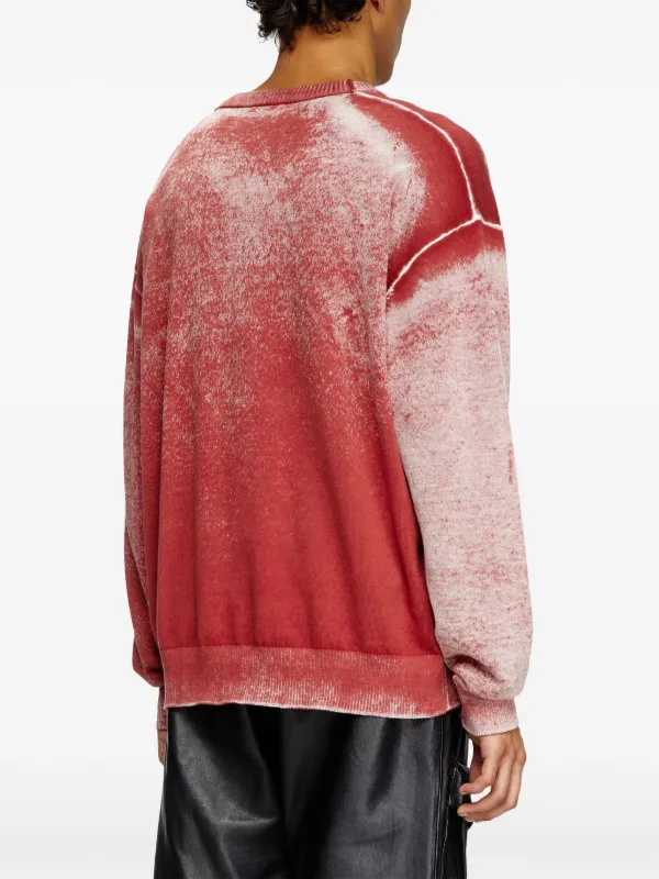 【DIESEL】 red cotton sweatshirt (関税送料込) Diesel K-BELEZ Sweatshirt | Red | FARFETCH