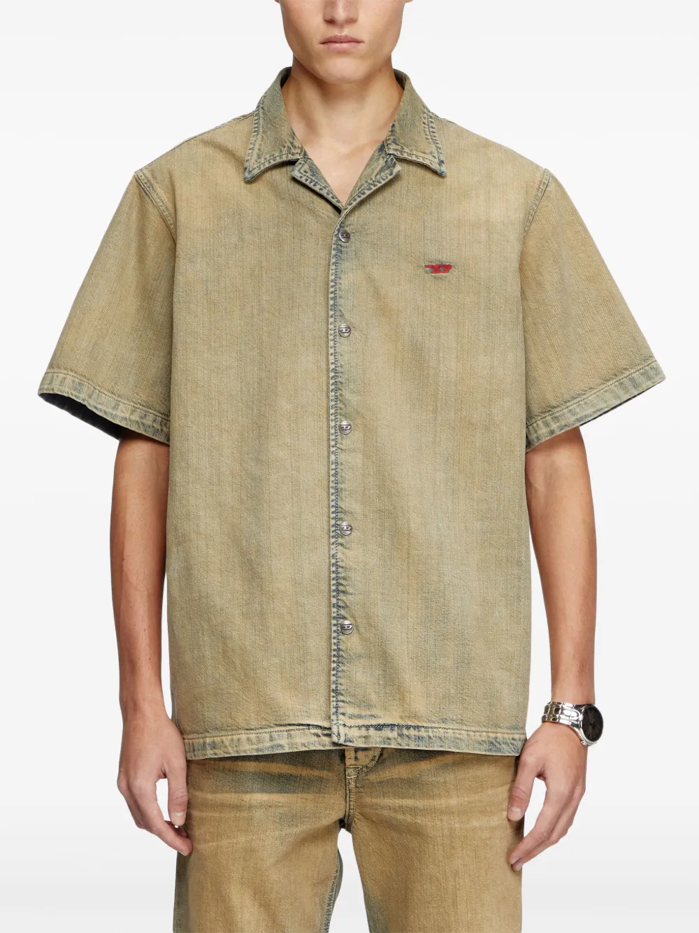 Diesel D-NABIL-D overhemd Beige