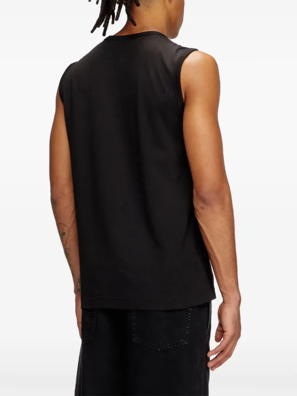 DIESEL（ディーゼル）T-Bisco-Peel タンクトップ ユニセックス Diesel Bisco-Bigoval Tank Top | Black | FARFETCH