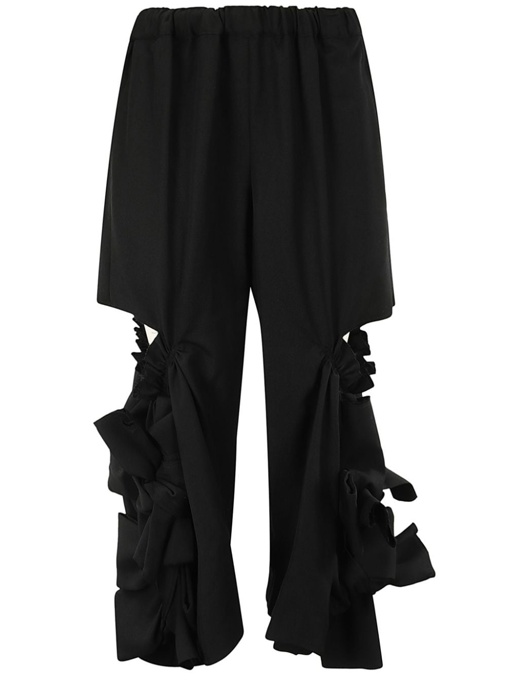 Comme Des Garçons distressed trousers – Black