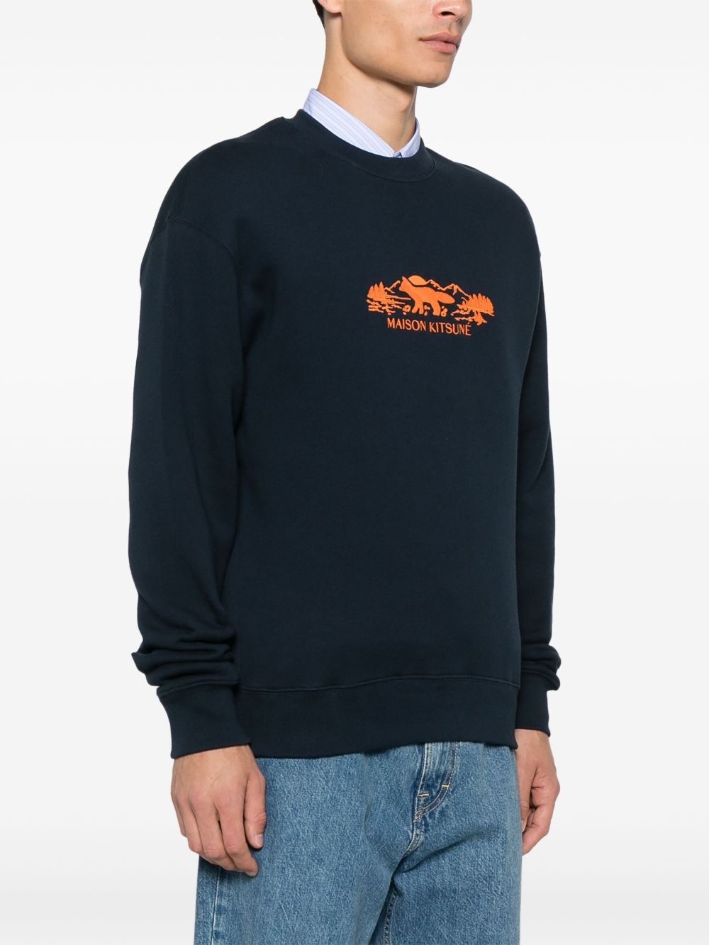 Maison Kitsune Outdoor Profile Fox sweatshirt Men