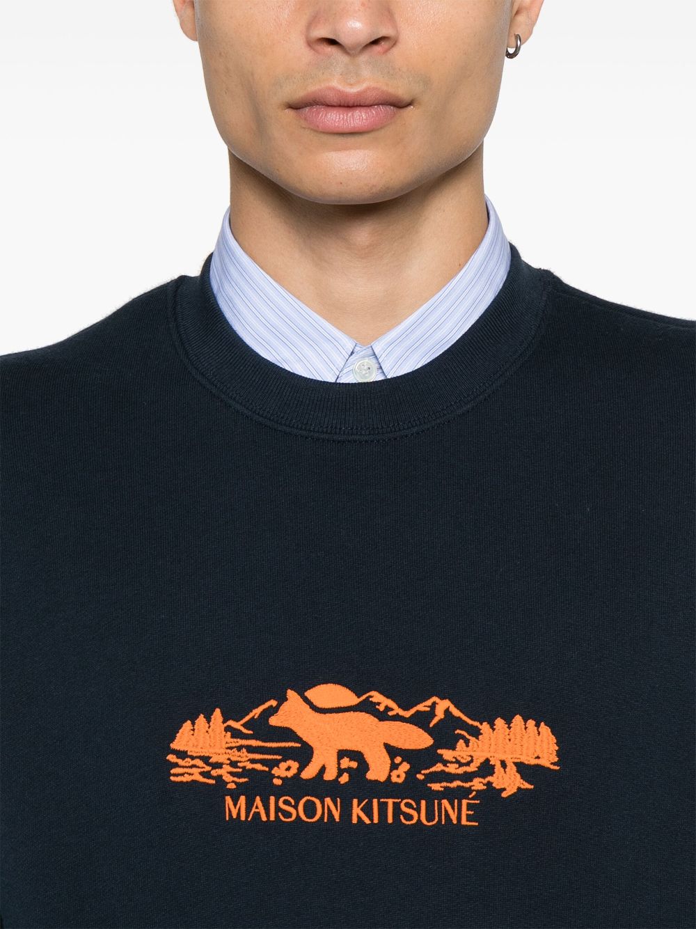 Maison Kitsune Outdoor Profile Fox sweatshirt Men