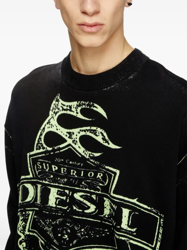 Diesel K-Belez Sweatshirt | Black | FARFETCH ZA