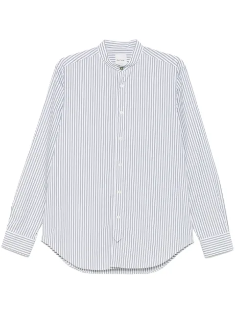 Paul Smith striped stand-collar shirt