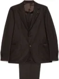 Lardini striped suit - Brown