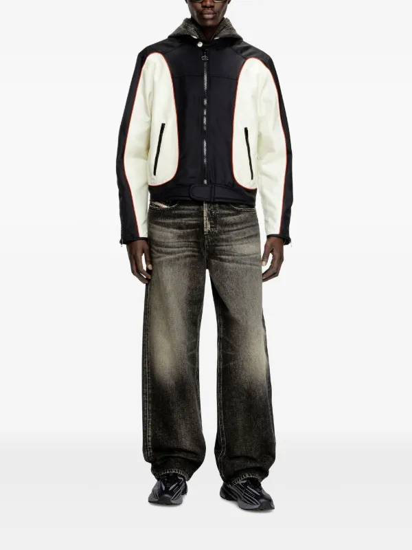 DIESEL J-Blink A ディーゼル アウター Diesel J-Blink-A Bomber Jacket | White | FARFETCH