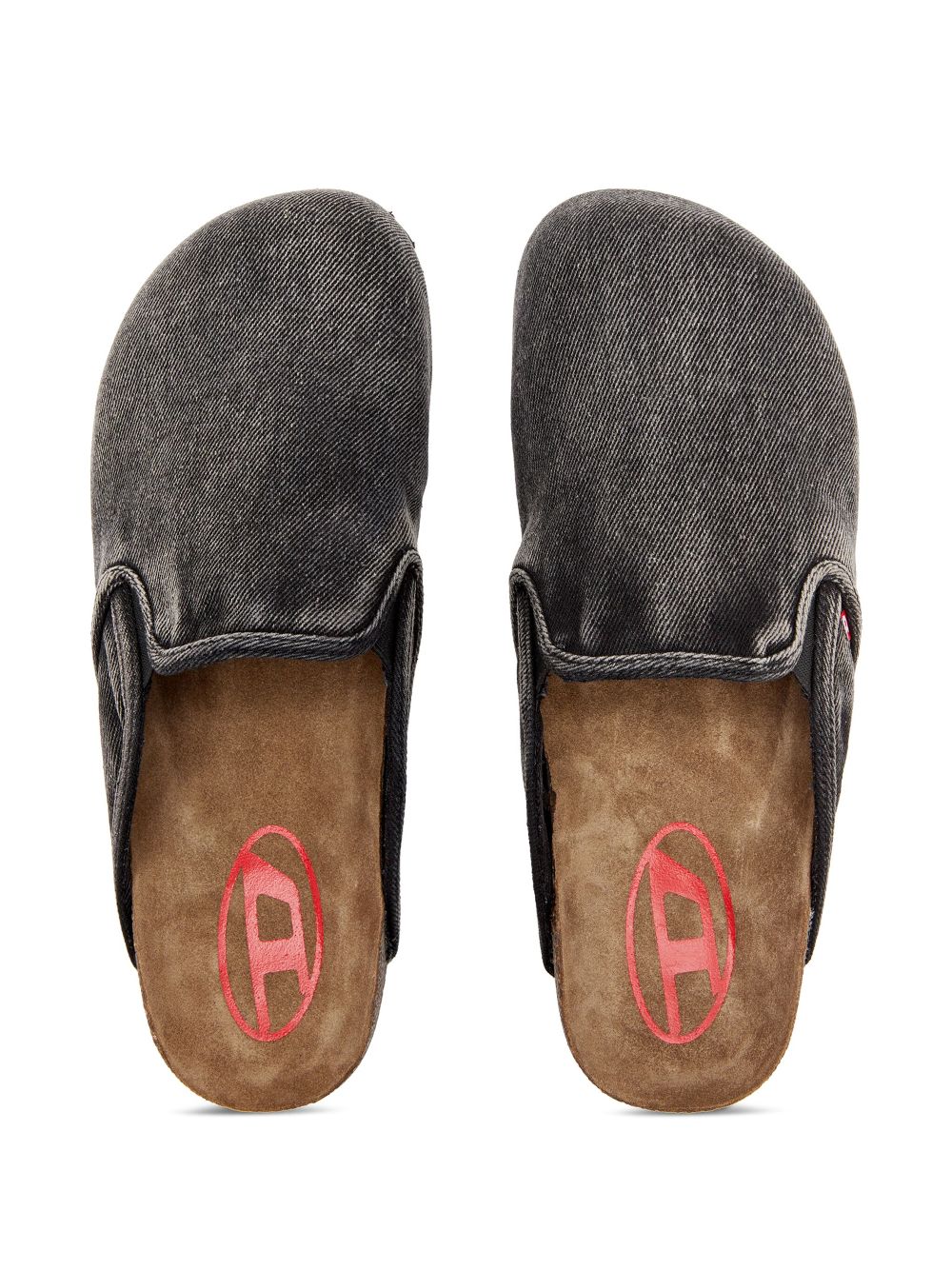 Diesel D-Woodstock slippers Grijs