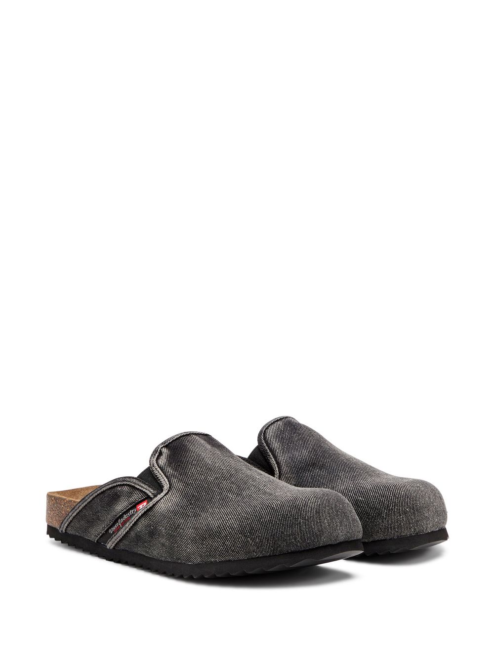 Diesel D-Woodstock slippers - Grijs