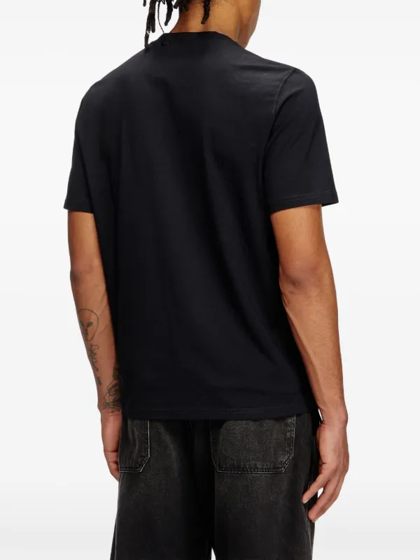 DIESEL T-adjust-r25 Tシャツ コットン ブラック Diesel T-Adjust-R25 T-shirt | Black | FARFETCH
