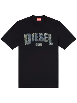 洗練されたデザイン　DIESEL T-ADJUST-R25 Tシャツ　L Diesel T-Adjust-R25 Tシャツ | ブラック | FARFETCH JP