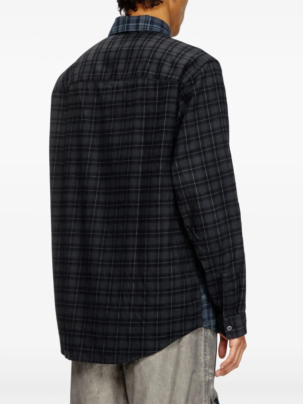 Diesel S-SIMPLY-CHECK overhemd Blauw