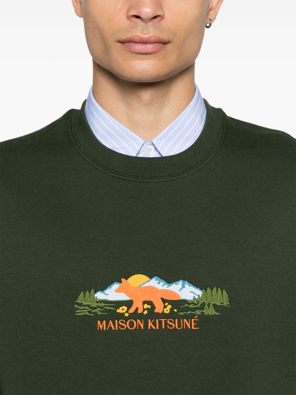 Maison Kitsune Outdoor Profile Fox sweatshirt Men