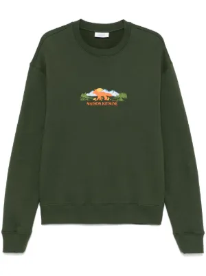【送料&関税込】Maison KitsunAC Logoed Sweatshirt MAISON KITSUNE｜Maison Kitsune/(W)BUBBLE LOGO OVERSIZE