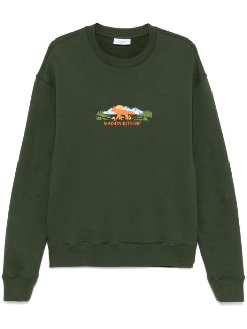 Maison Kitsune Outdoor Profile Fox sweatshirt Men