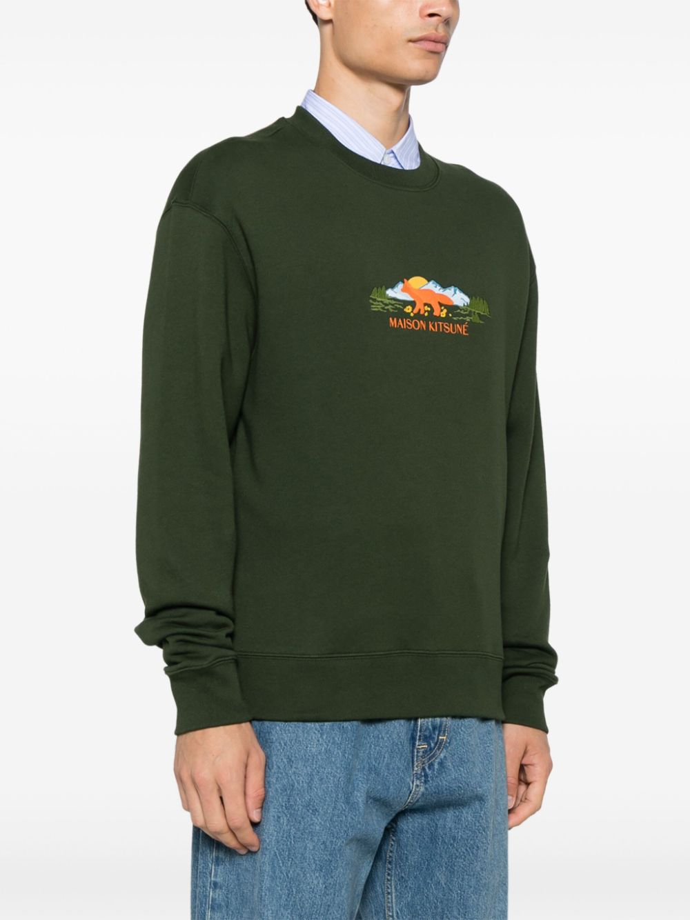 Maison Kitsune Outdoor Profile Fox sweatshirt Men