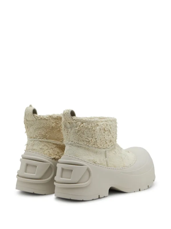 Diesel D-Donald Montone Boots White FARFETCH IN