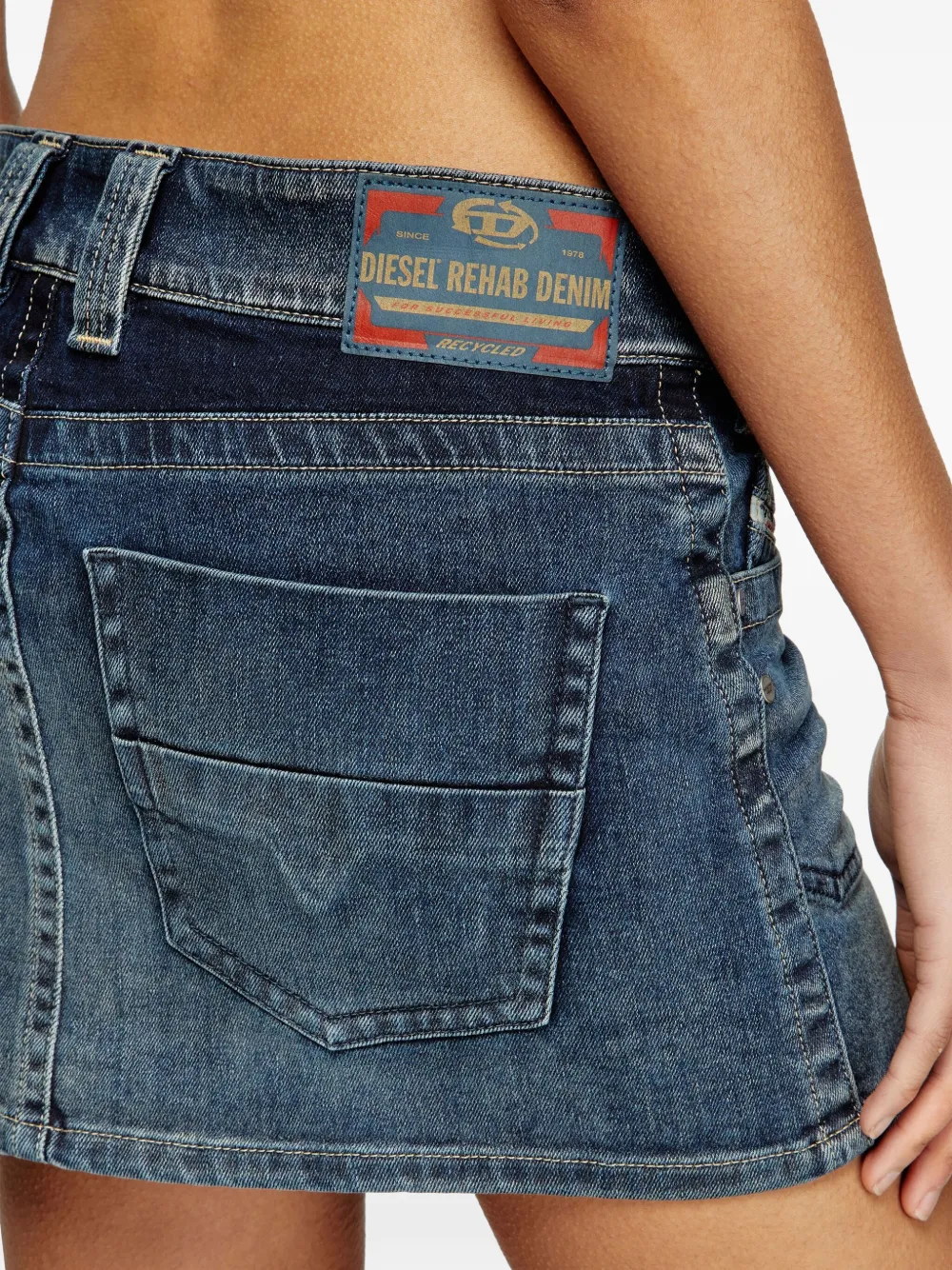 Diesel De-Rago-Re mini-rok Blauw