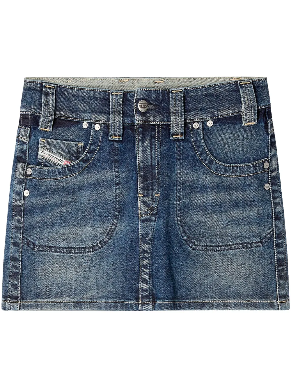 Diesel De-Rago-Re mini-rok Blauw