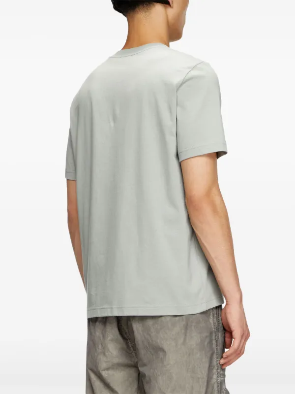Tシャツ・カットソー DIESEL T-ADJUST-BIGOVAL LOGO T-SHIRT Diesel T-Adjust-Bigoval t-shirt | Grey | FARFETCH