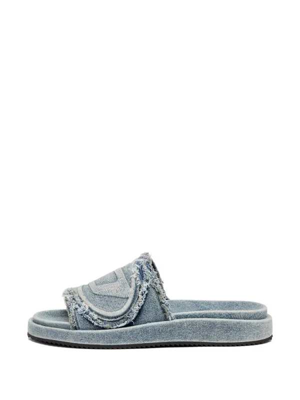 DIESEL SA-Slide D Oval サンダル Diesel SA-Slide D Oval Slides | Blue | FARFETCH