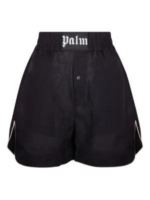 【関税込み】Palm Angels ベージュ コットン ショートパンツ 3339205172.jpg