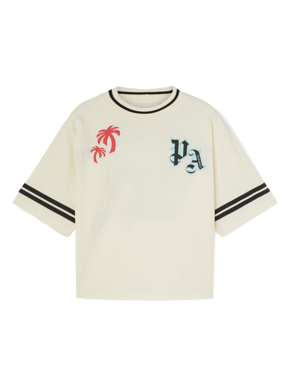 Palm Angels Kids T-shirt met logoprint Wit