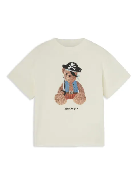 Palm Angels Kids Camiseta com estampa Pirate Bear