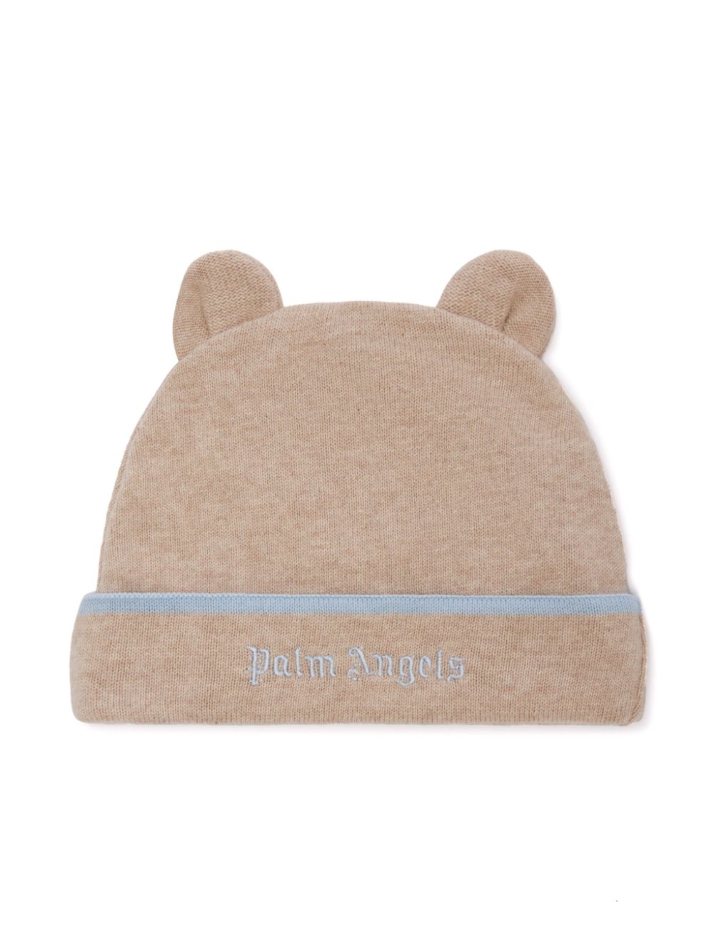 Palm Angels Kids Teddy knit beanie - Brown