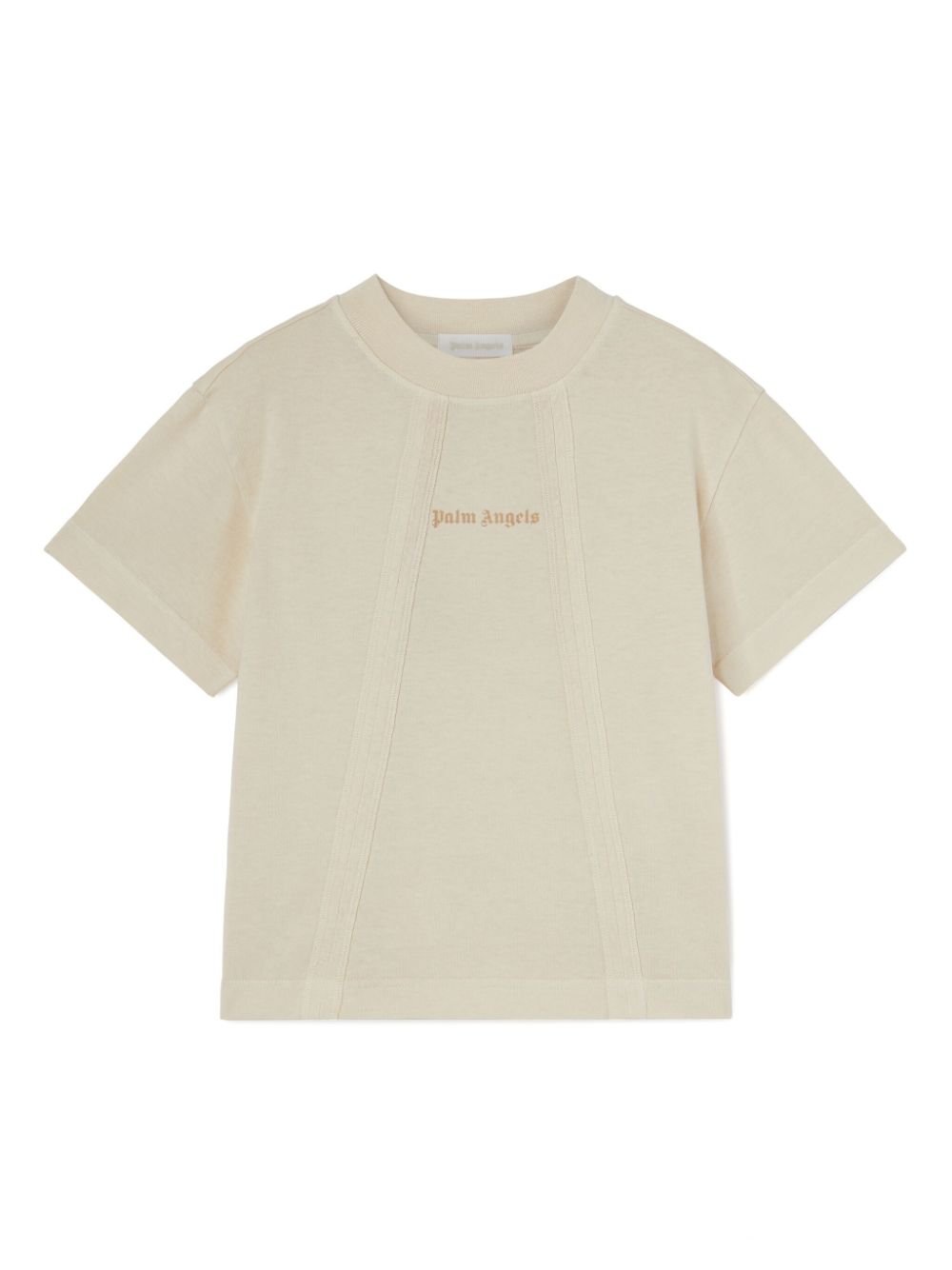 Palm Angels Kids Newcuts T-shirt Beige