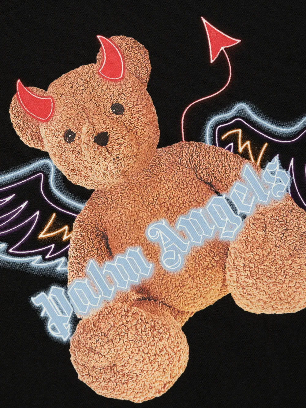Palm Angels Kids T-shirt met beerprint Zwart