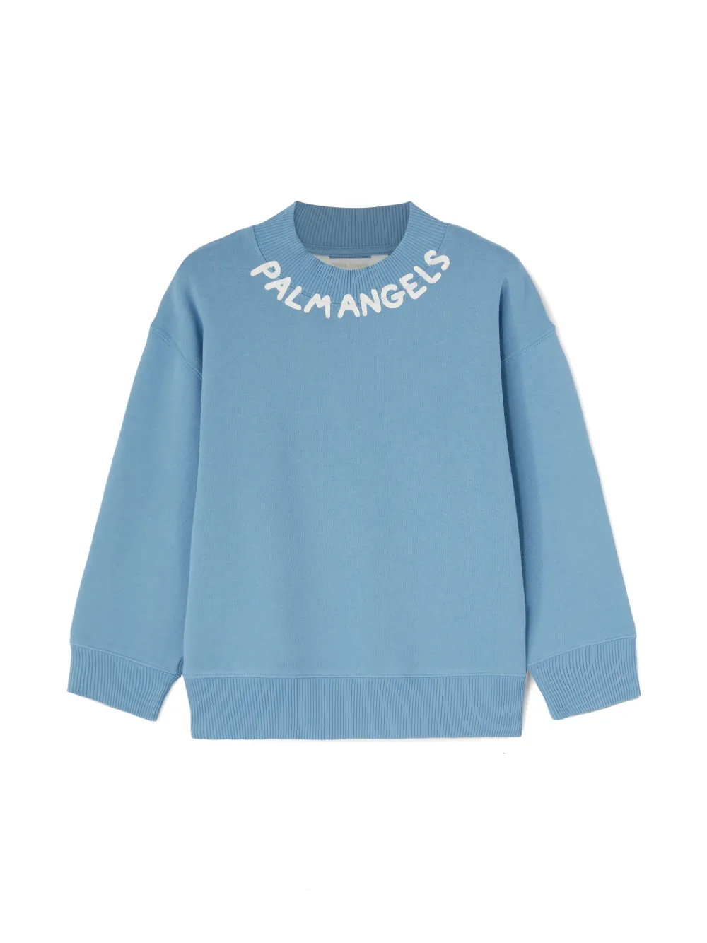 Palm Angels Kids Sweater met logoprint Blauw