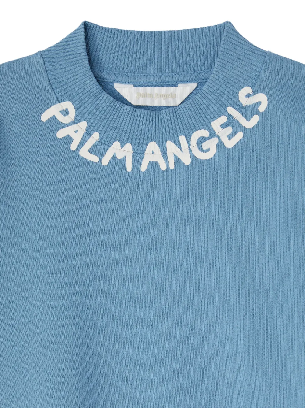 Palm Angels Kids Sweater met logoprint Blauw