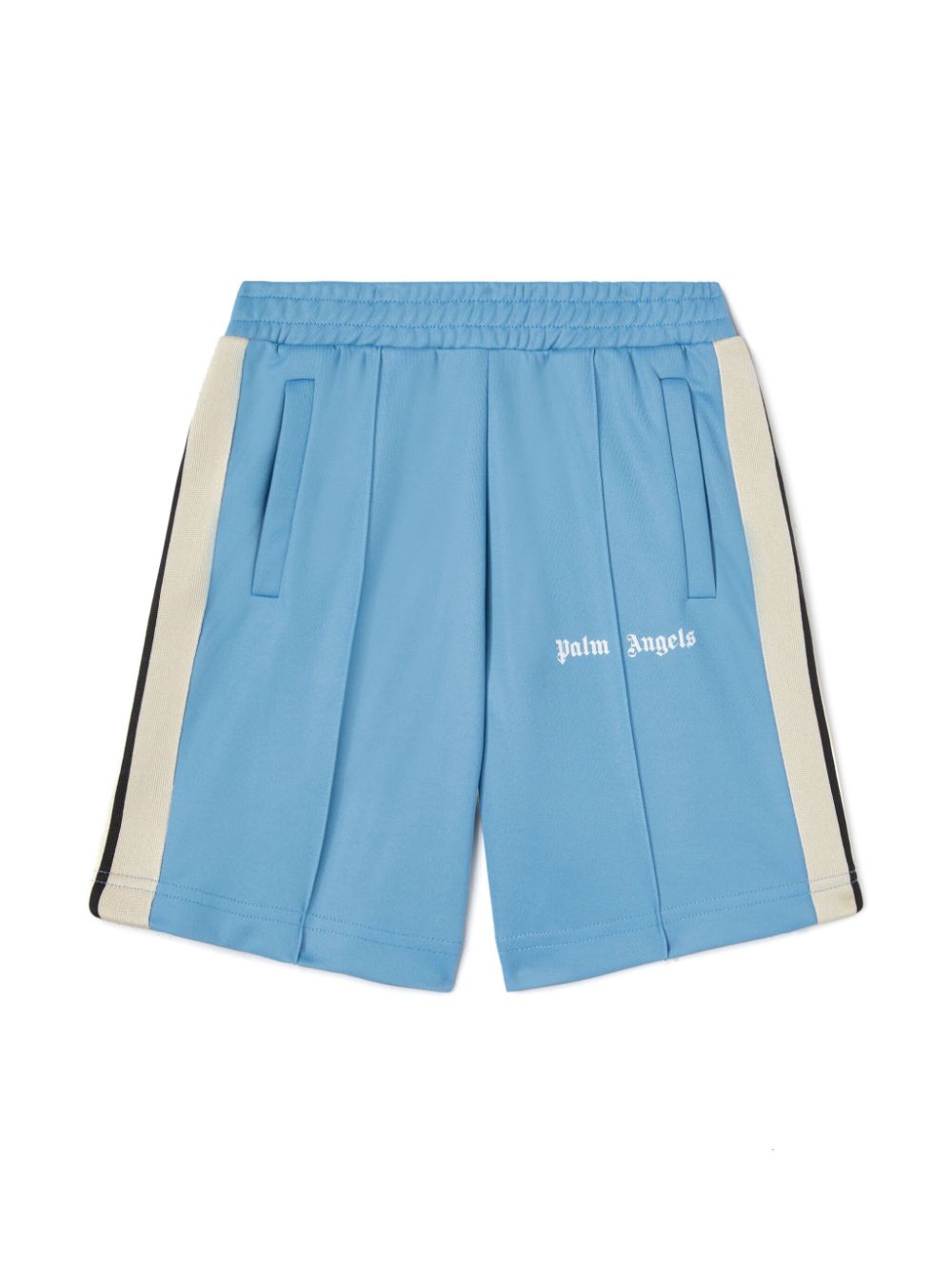 Palm Angels Kids Shorts met logo Blauw