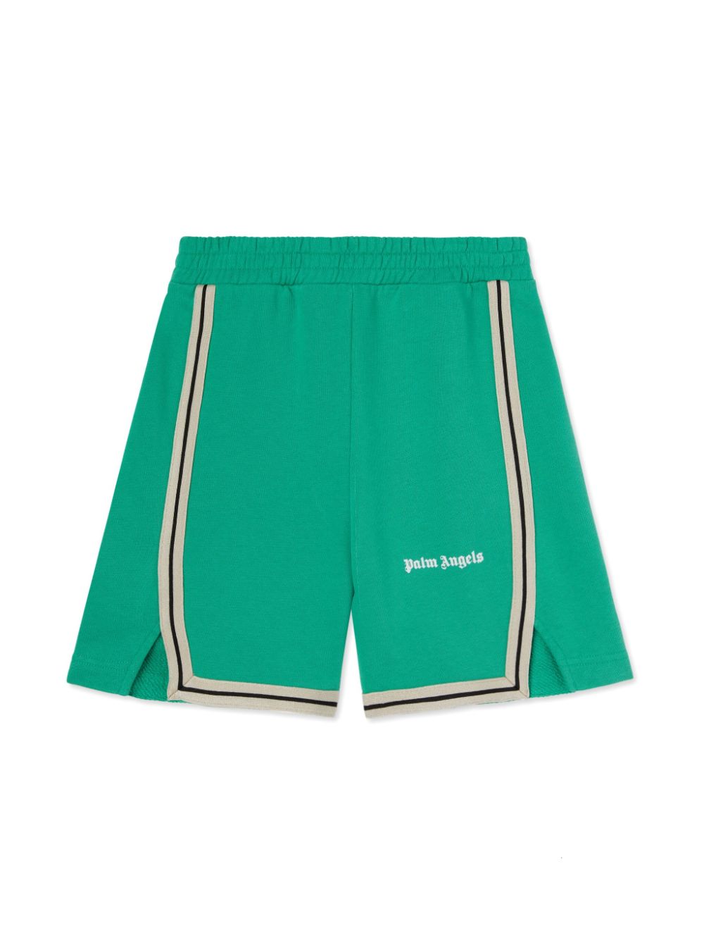 Palm Angels Kids Shorts met logo Groen