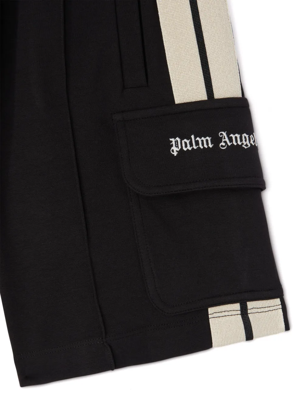 Palm Angels Kids New cargo shorts Zwart