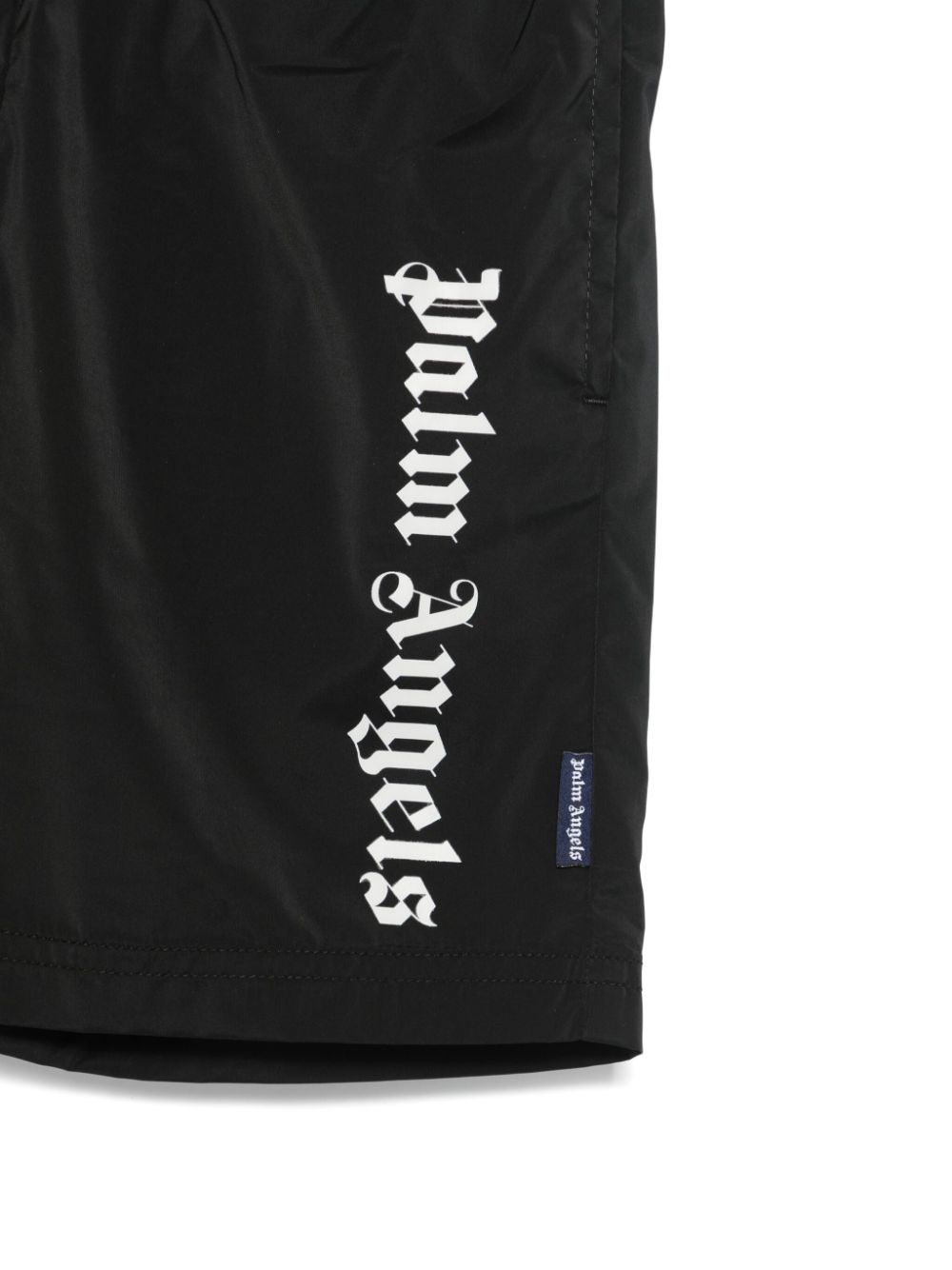 Palm Angels Kids logo-print swim shorts - Black