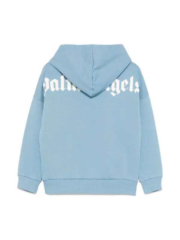 Palm angels blue hoodie hotsell