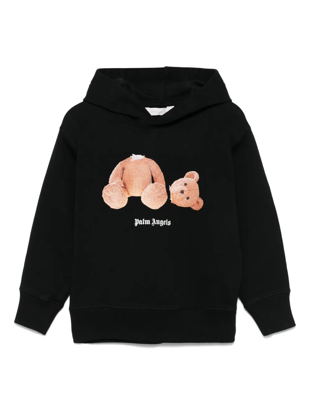 Palm Angels Kids Hoodie met beerprint Bruin