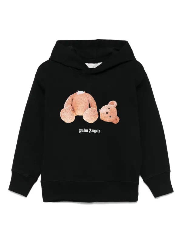 Palm Angels Kids bear-print hoodie