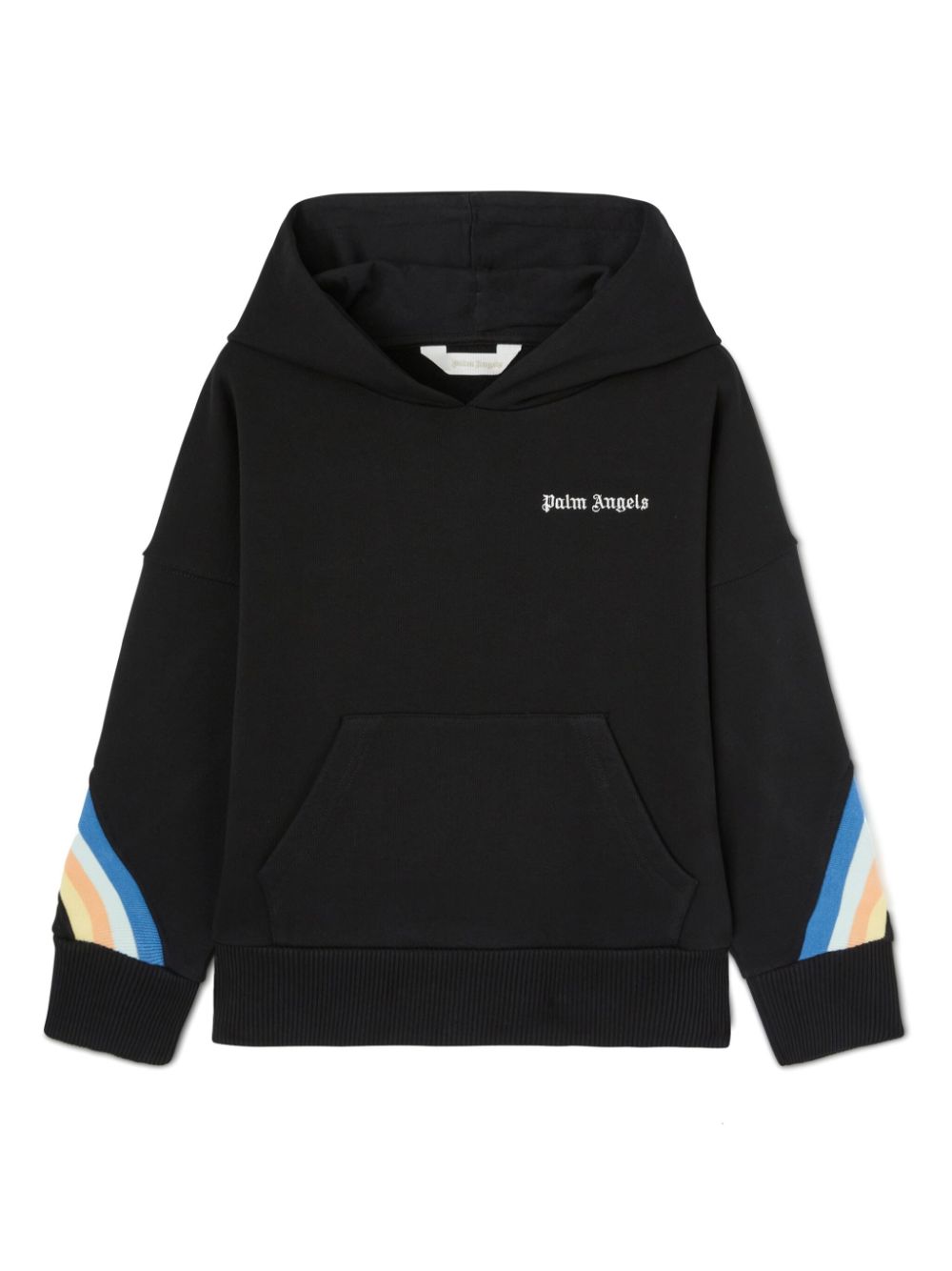 Palm Angels Kids Track Over hoodie Zwart