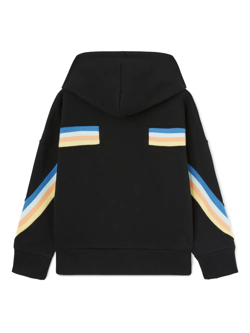 Palm Angels Kids Track Over hoodie Zwart