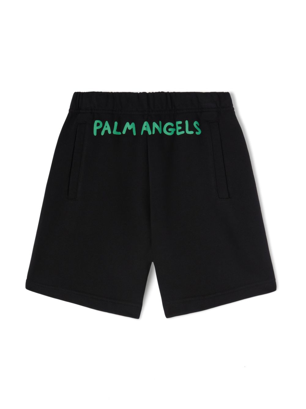 Palm Angels Kids Trainingsshorts met logo Zwart