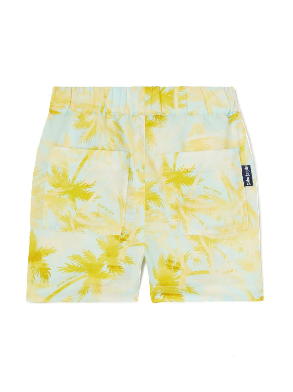 Palm Angels Kids palm tree-print shorts - Yellow