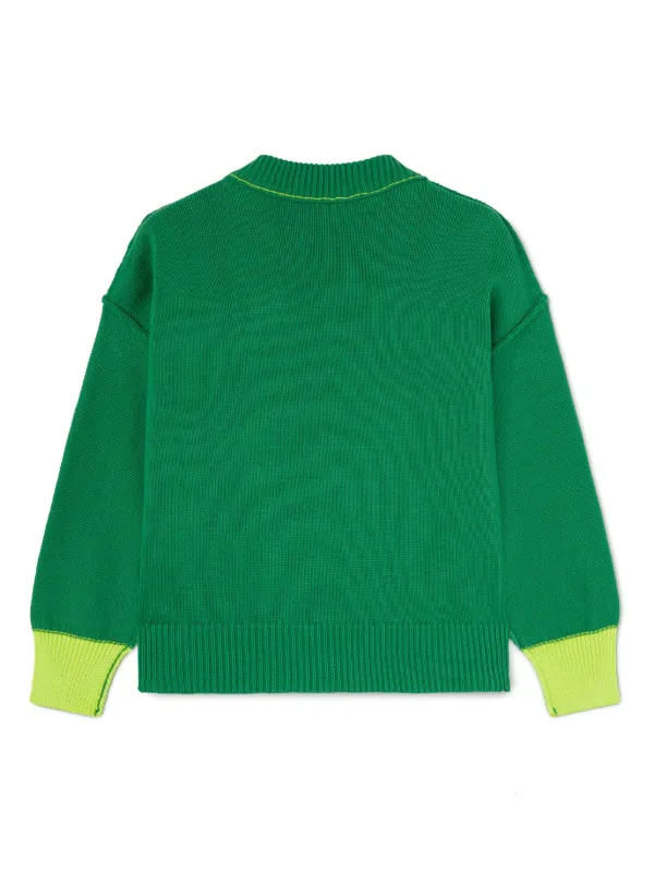 Palm Angels Kids ロゴ プルオーバー | グリーン | FARFETCH JP