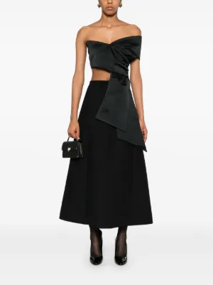スカート VALENTINO GARAVANI 'Solid Grisaille' Valentino skirt Black Valentino Garavani Solid Grisaille Skirt - Black - 40% Off