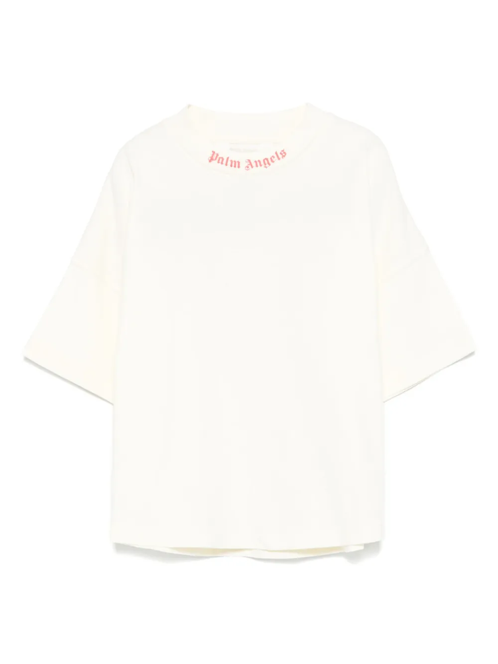 Palm Angels Kids T-shirt met logoprint Beige